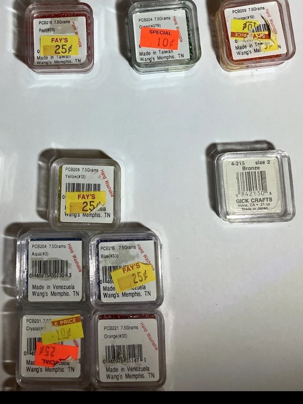 LOT VTG Seed & Bugle Beads Glass Wang's 9~Venezuela, 4~Taiwan, 1~Japan, 1 Nymo - Picture 8 of 9